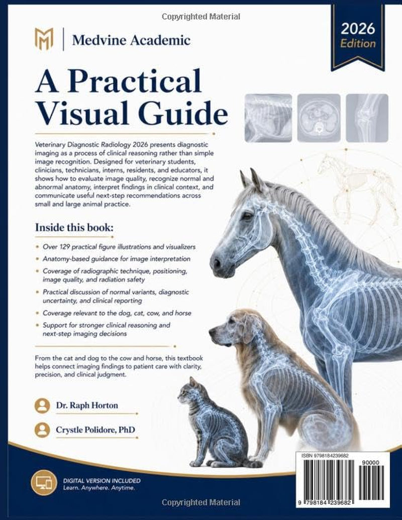 Veterinary Diagnostic Radiology 2026: A Textbook on Animal Anatomy and Clinical Imaging Interpretation (Small and Large Animals)