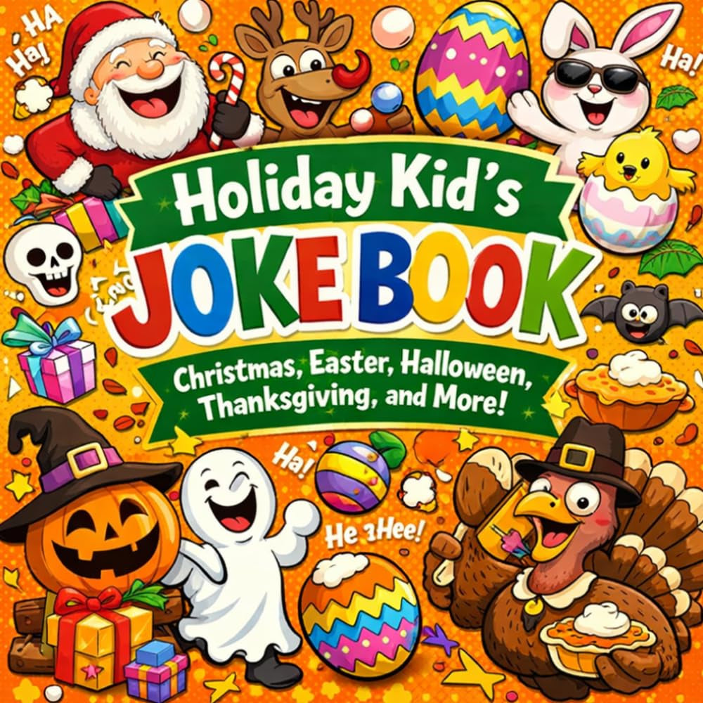 Holiday Kid’s Joke Book: Christmas, Easter, Halloween, Thanksgiving, And More! (Get Ready To Laugh: Hilarious Joke Books For Kids)
