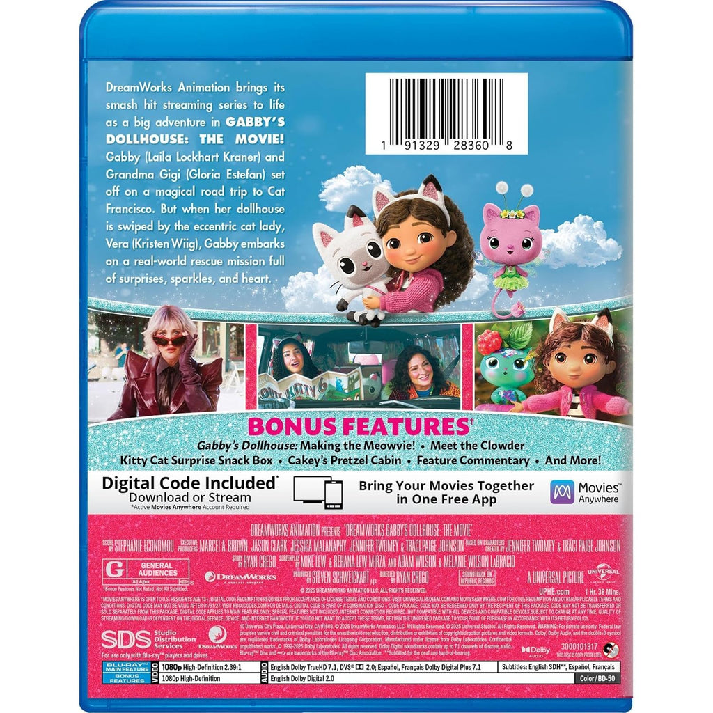 Gabby's Dollhouse: The Movie (Blu-ray + Digital)