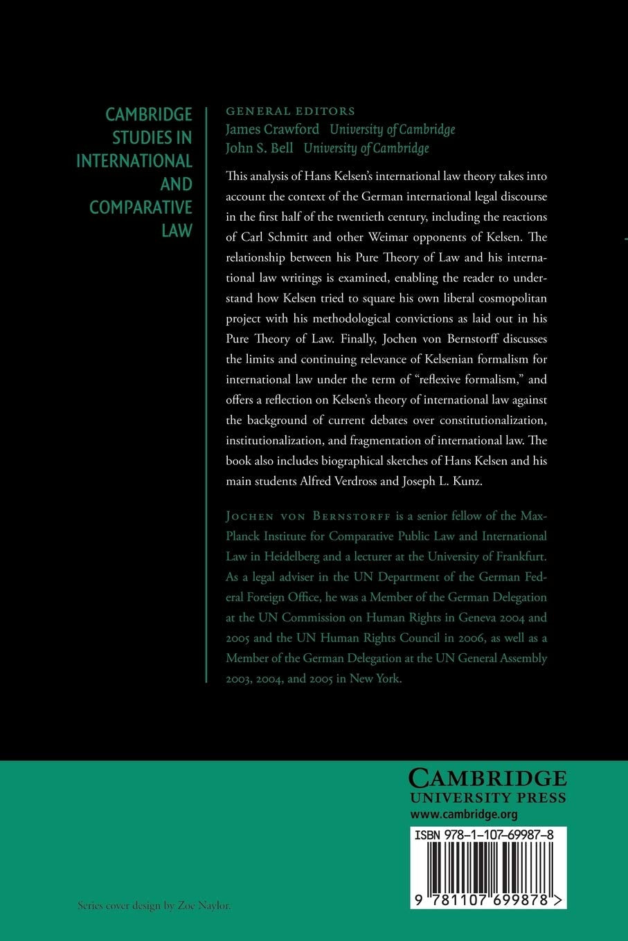 The Public International Law Theory of Hans Kelsen: Believing in Universal Law (Cambridge Studies in International and Comparative Law)