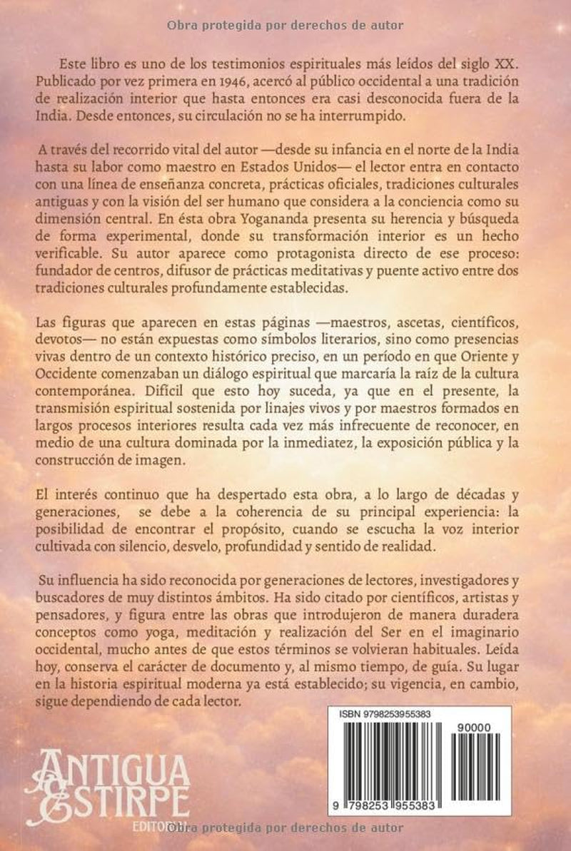 Autobiografía de un Yogui (Edición original de 1946): Paramahansa Yogananda (Spanish Edition)
