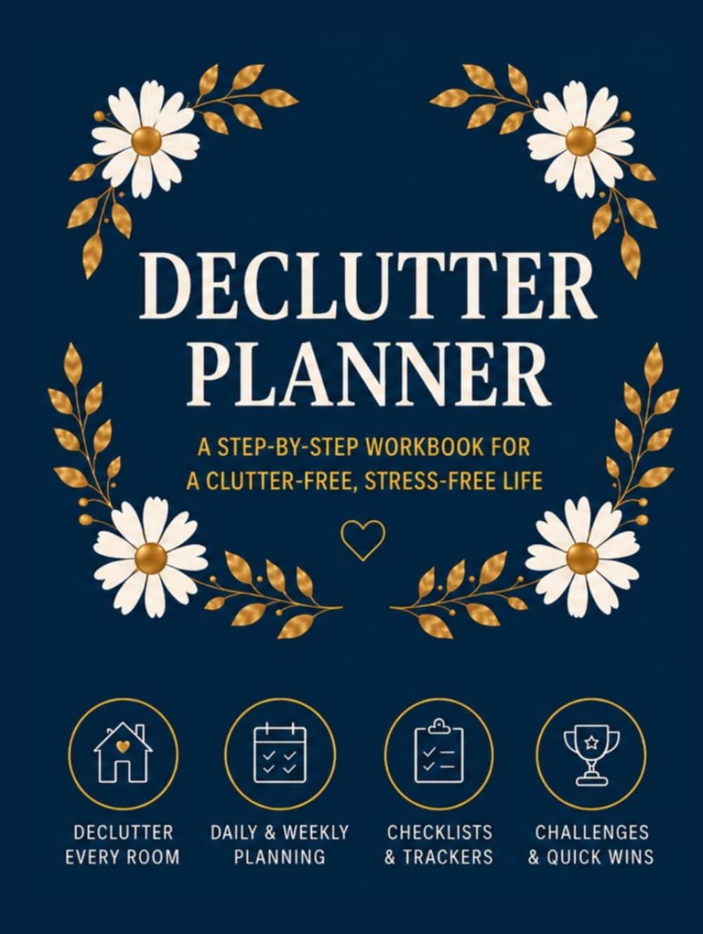 Ultimate Home Declutter & Organization Planner: Step-by-Step Workbook with Room-by-Room Checklists, Daily and Weekly Cleaning Schedules, Decluttering ... Tools for a Clutter-Free, Stress-Free Life