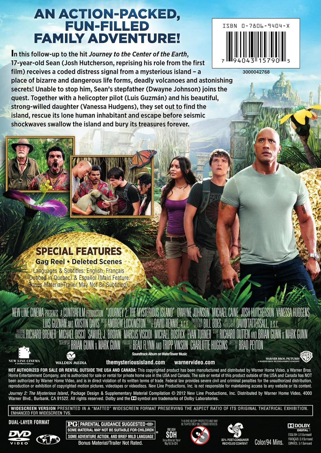 Journey 2: The Mysterious Island DVD
