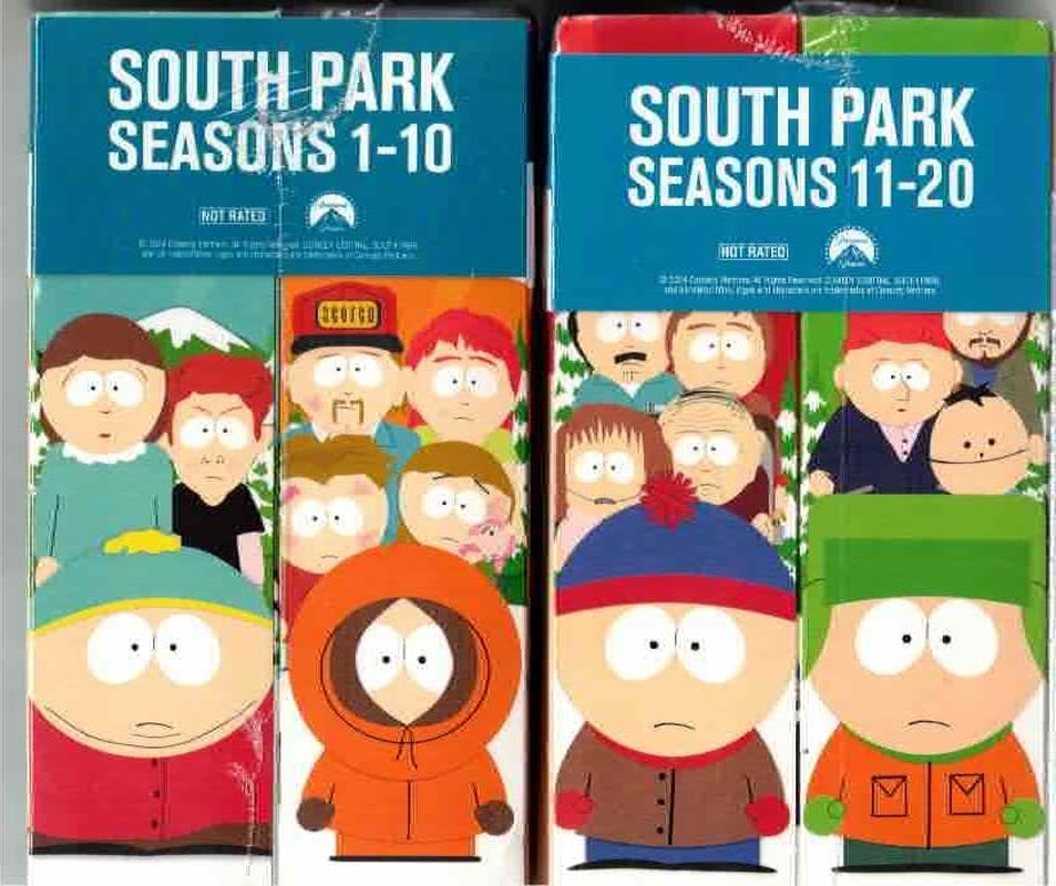 South Park: Seasons 1-20 (DVD 4-Pack: Seasons 1-5; Seasons 6-10; Seasons 11-15; Seasons 16-20) + South Park Movie (Bigger, Longer, & Uncut)