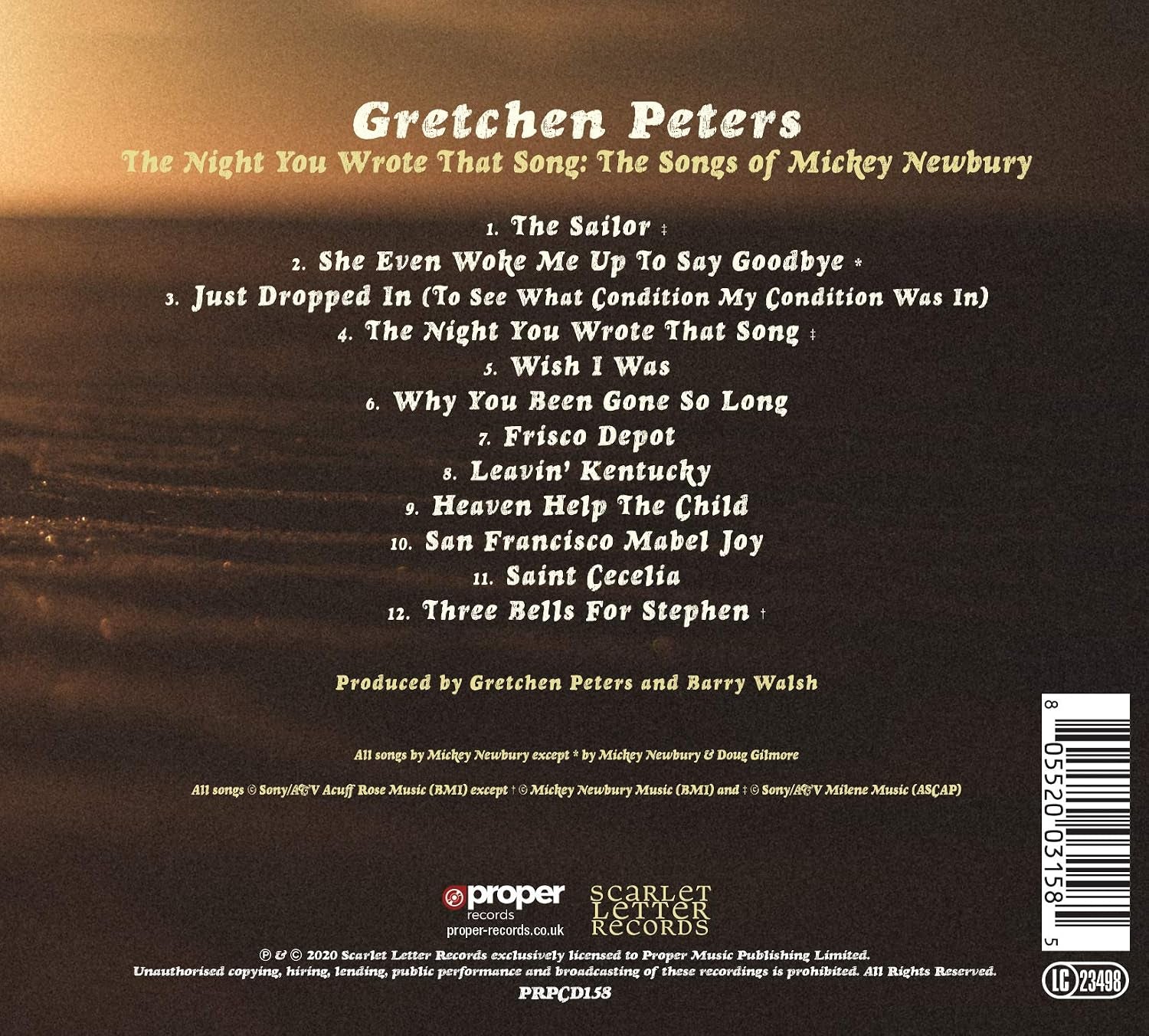 Night You Wrote That Song: The Songs Of Mickey Newbury