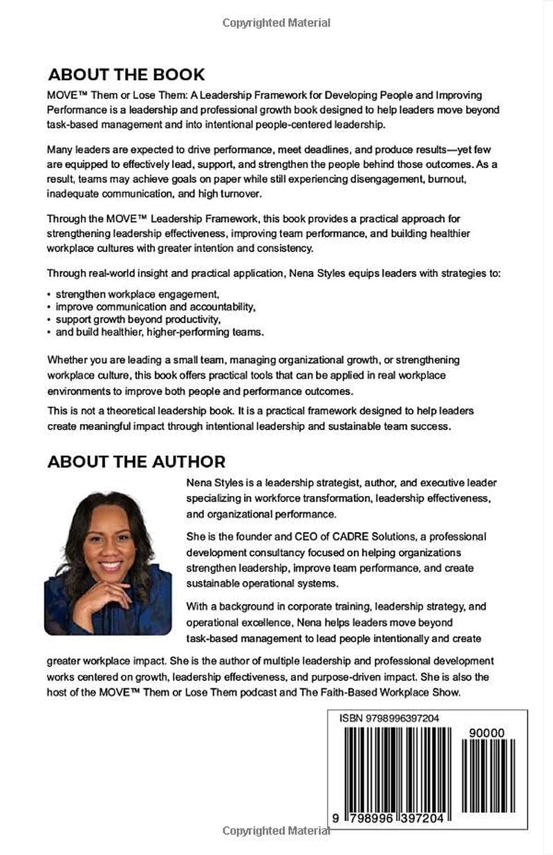 MOVE Them or Lose Them: A Leadership Framework for Developing People and Improving Performance