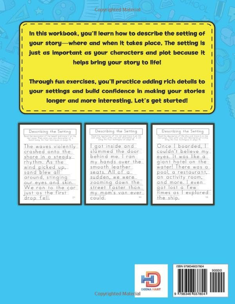 Describing Settings Handwriting Workbook for Kids Ages 8-12: Improve Penmanship and Creative Writing Skills Through Show Don’t Tell, Writing ... (Empowering Handwriting and Language Arts)