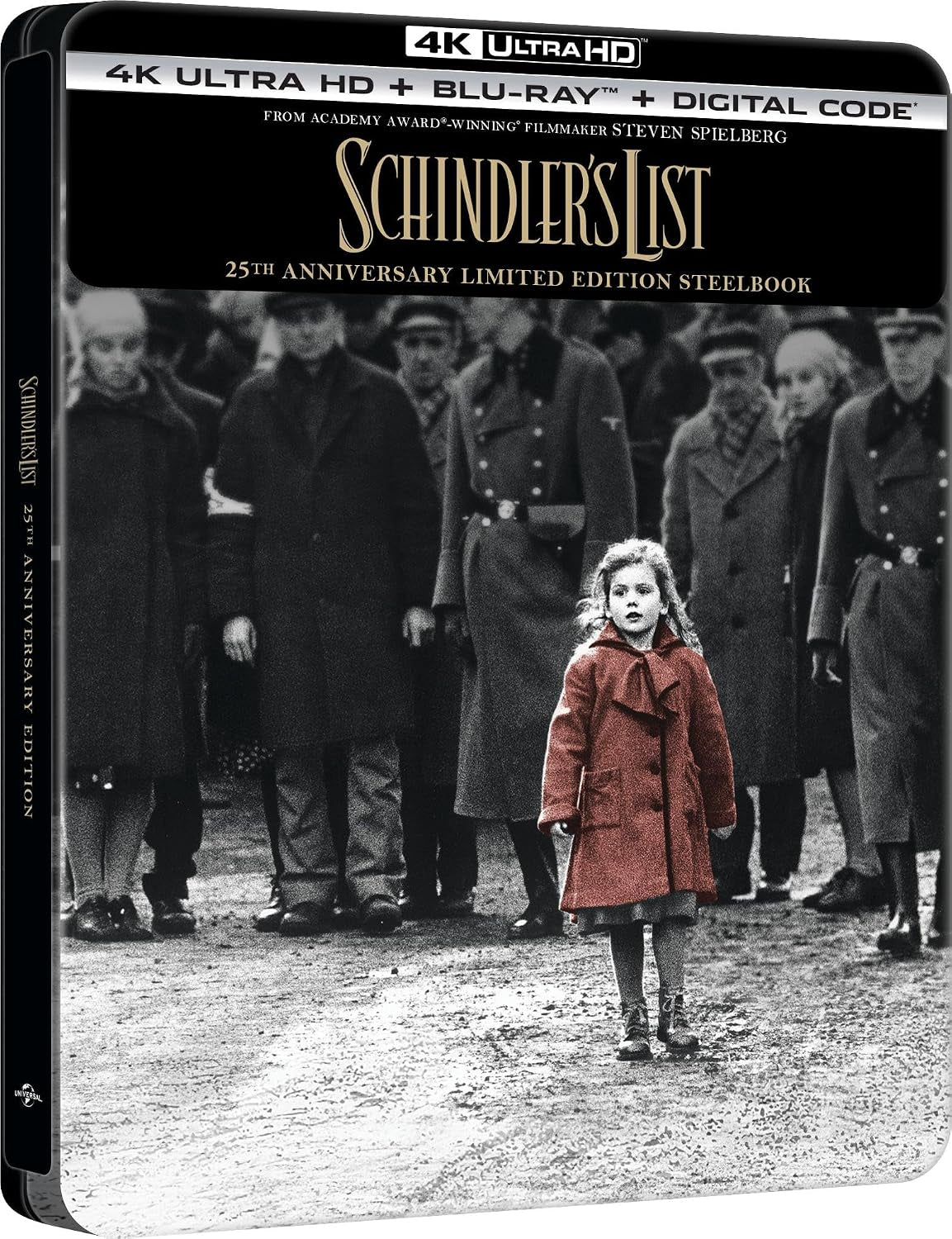 Schindler's List - 25th Anniversary Limited Edition Steelbook 4K Ultra HD + Blu-ray + Digital