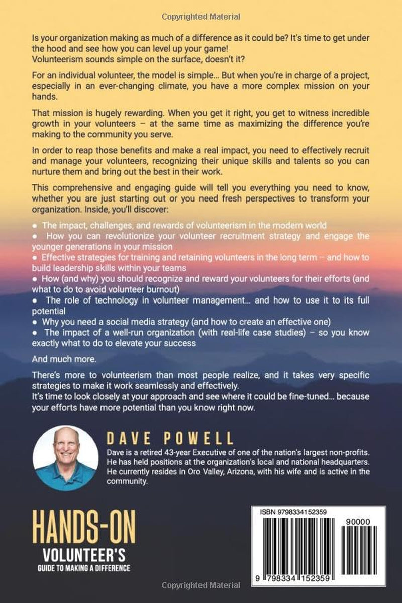 Hands-On: The Volunteer’s Guide to Making a Difference: Mastering the Art of Volunteer Management, Engagement, and Development