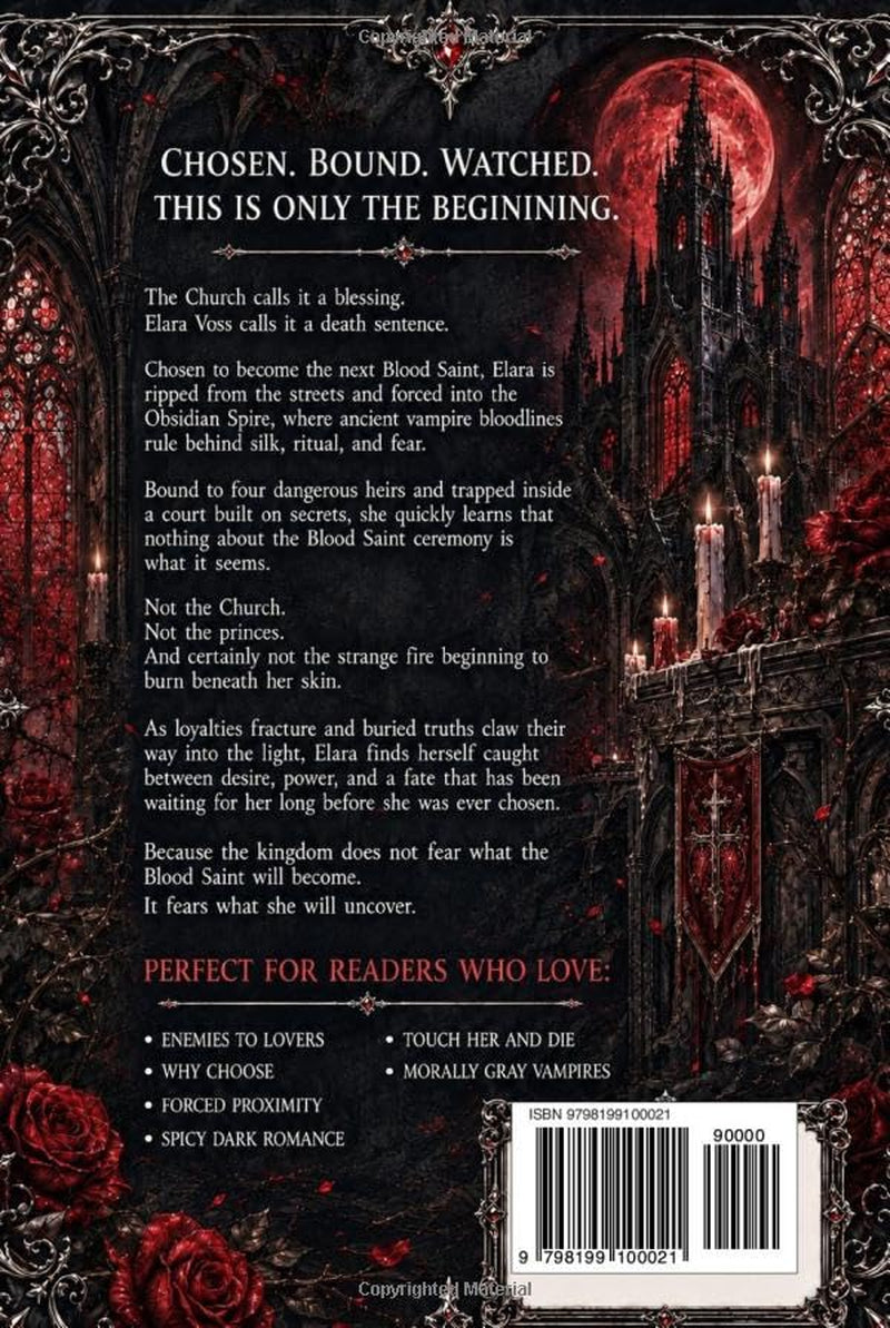 Devoured By The Damned: A Dark Vampire Reverse Harem Romance (The Blood Saint Duet)