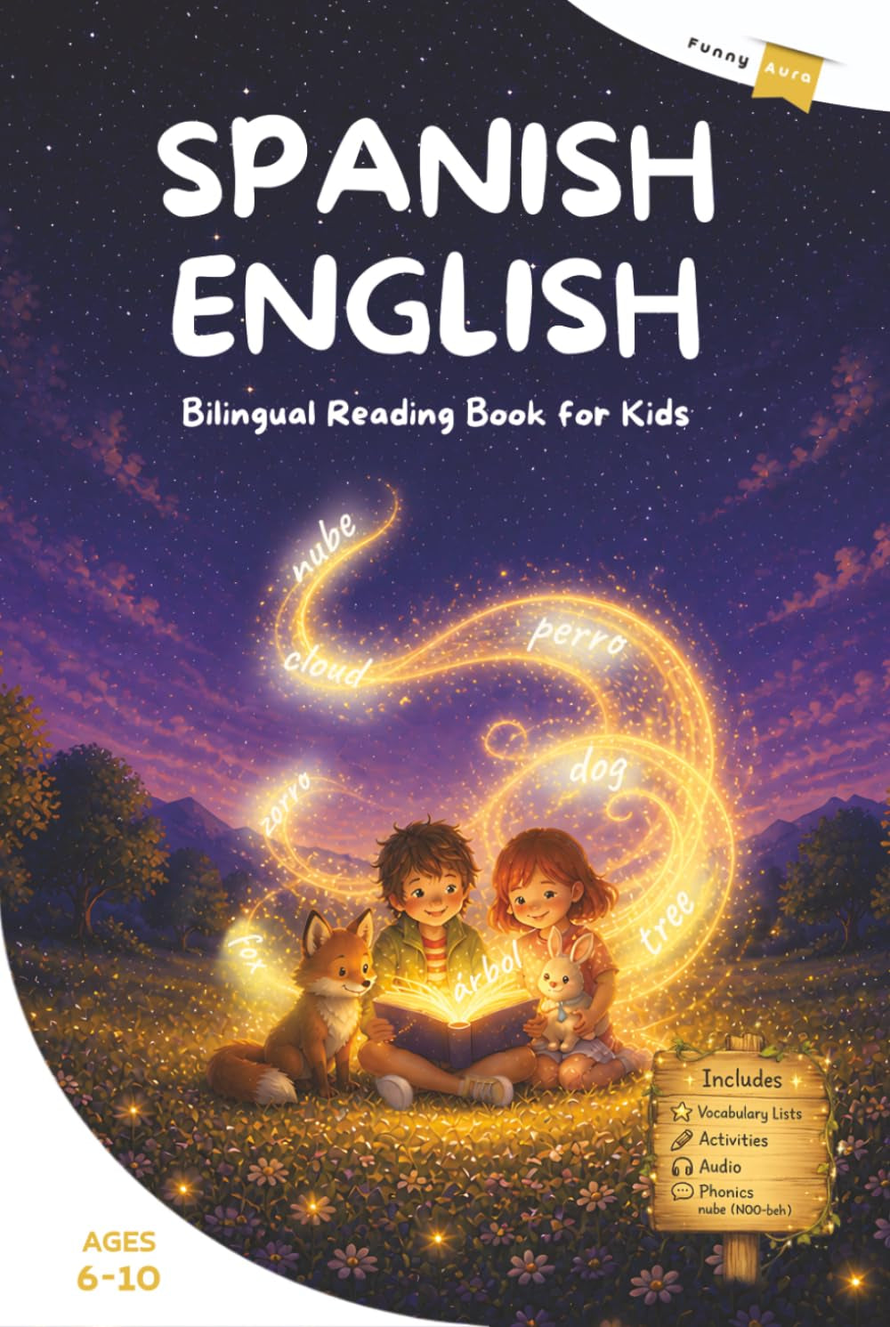 Spanish and English Book for Kids: Fun and Engaging Bilingual Reading Book for Kids with Interactive Activities, Easy Phonics and Audio Support to Help Kids Ages 6–10 Learn and Speak Spanish Naturally