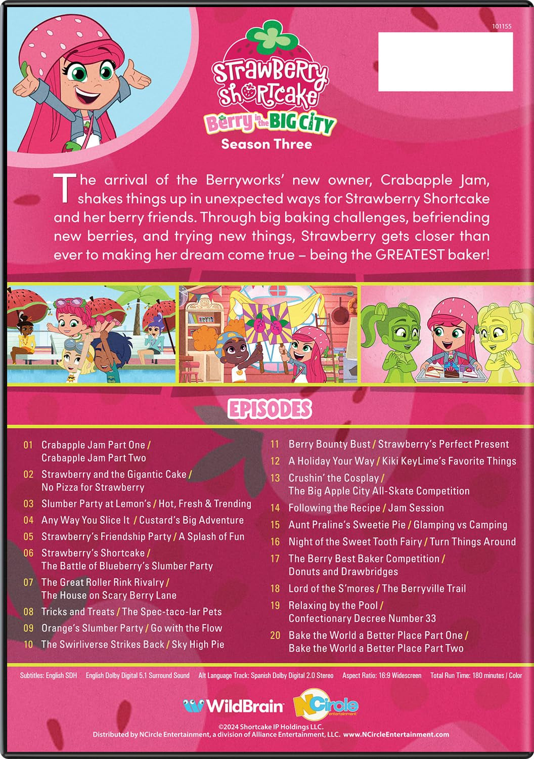Strawberry Shortcake: Berry in the Big City - Season 3 [DVD]
