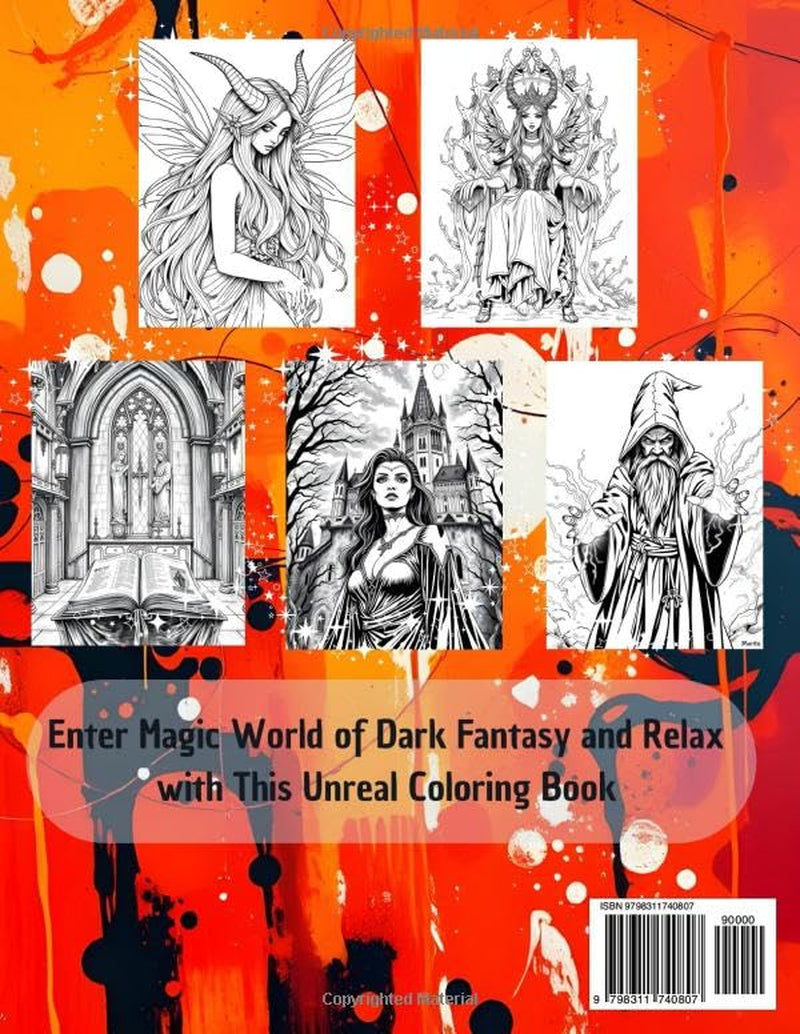 Dark Fantasy Coloring Book for Adults And Teens: 60 Enchanted Artworks with Elves, Fairies, Witches, Vampires, Demons and Mythical Vibes! (Fantasy Coloring Books by Northern WitchCraft)