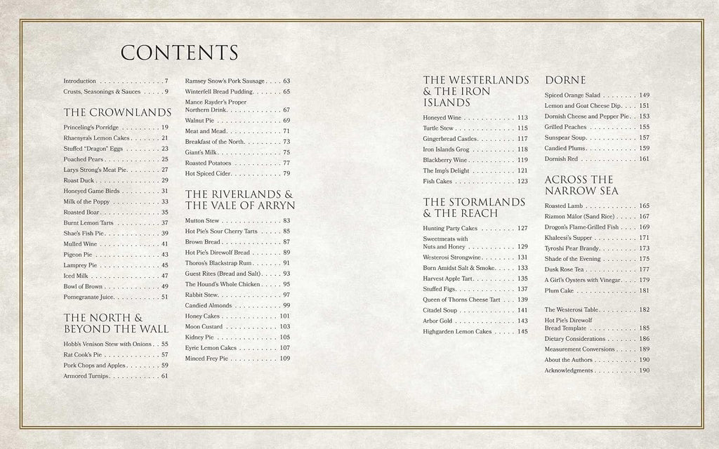 The Official Westeros Cookbook: Recipes from Game of Thrones and House of the Dragon