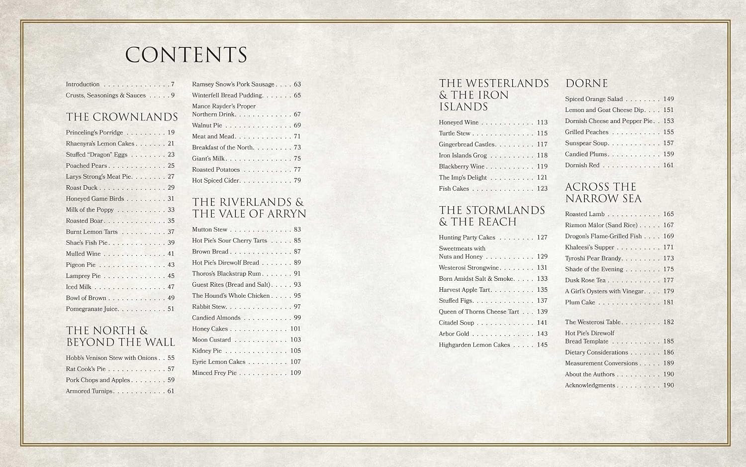 The Official Westeros Cookbook: Recipes from Game of Thrones and House of the Dragon