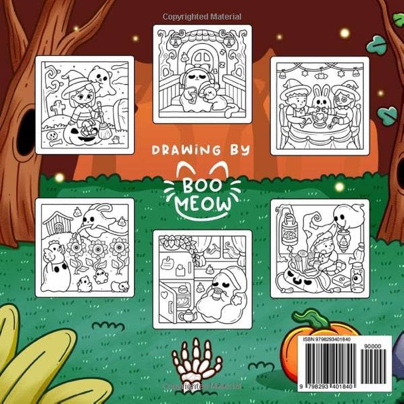 Spooky Season: Coloring Book for Adults Featuring Cozy Creepy Characters in Funny Moments and Comfy Activities for Relaxation