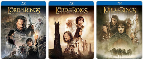 Lord Of The Rings - Blu Ray & DVD Limited Steelbook LOTR Trilogy Collection: The Fellowship Of The Ring /The Two Towers / The Return of the King