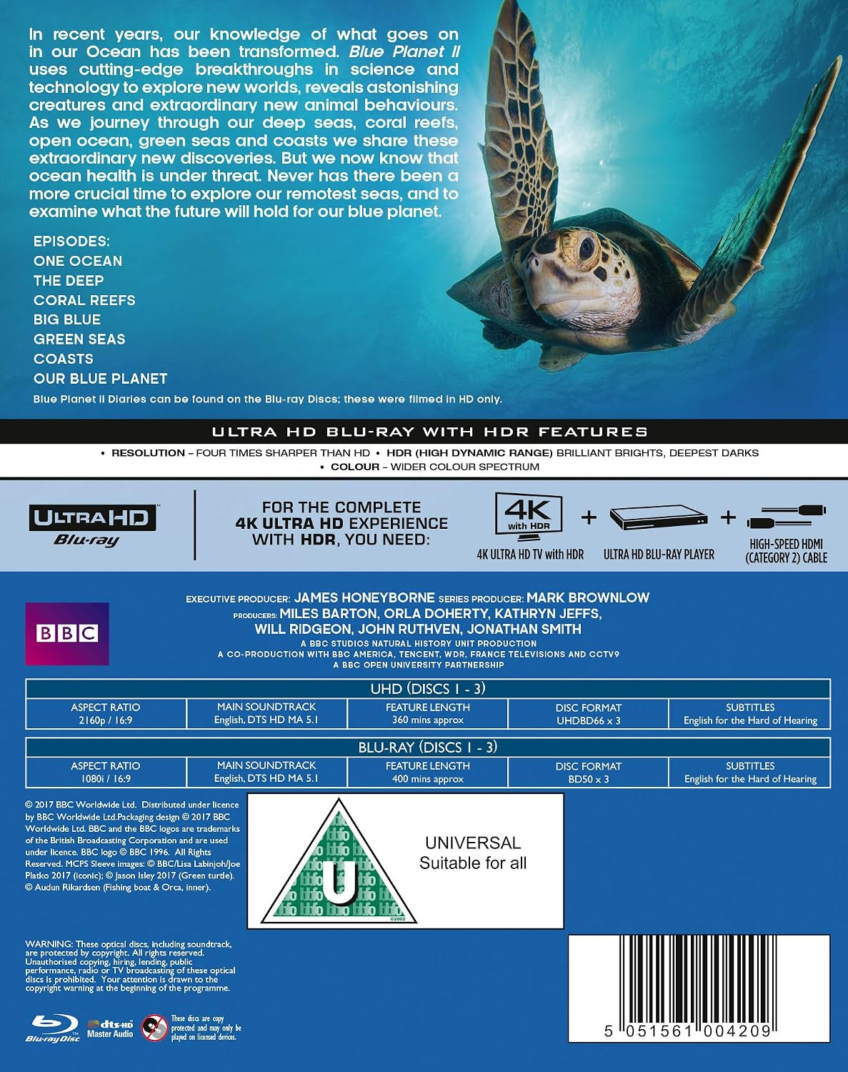 Blue Planet II [4K UHD] [2017] [Blu-ray]