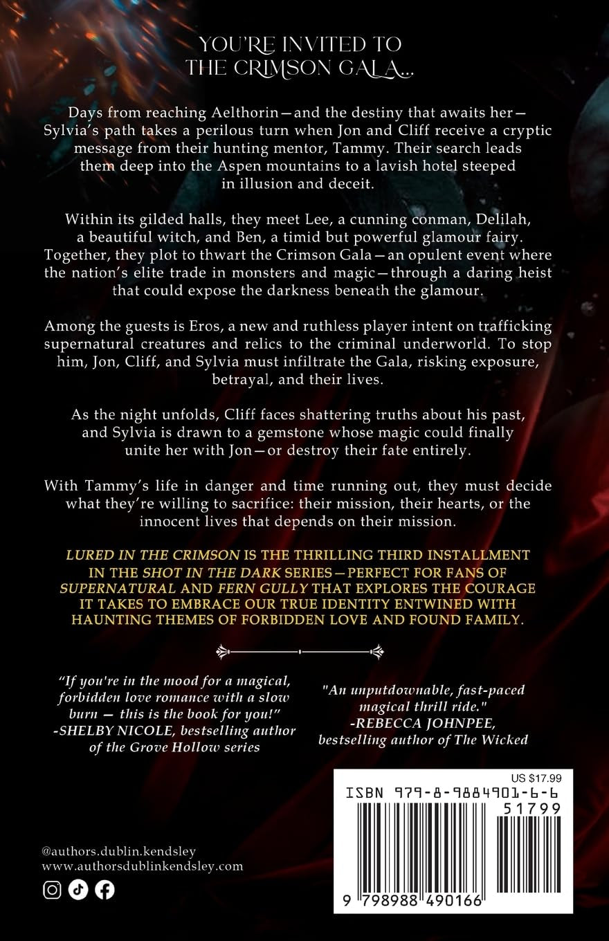 Lured in the Crimson: A Spellbinding Enemies-to-Lovers Urban Fantasy Adventure (Shot in the Dark Series)