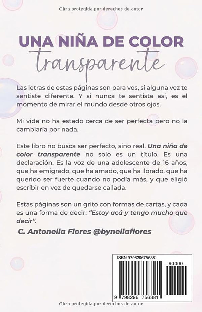 Una niña de color transparente (Spanish Edition)