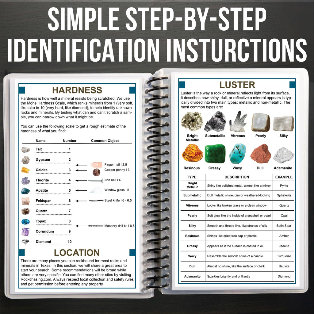 New York Rocks and Minerals Identification Field Guide | Waterproof | Easily Find & Identify New York Rocks, Minerals, Crystals, and Gems | Ideal for Rockhounds, Hikers, Beginners & Kids