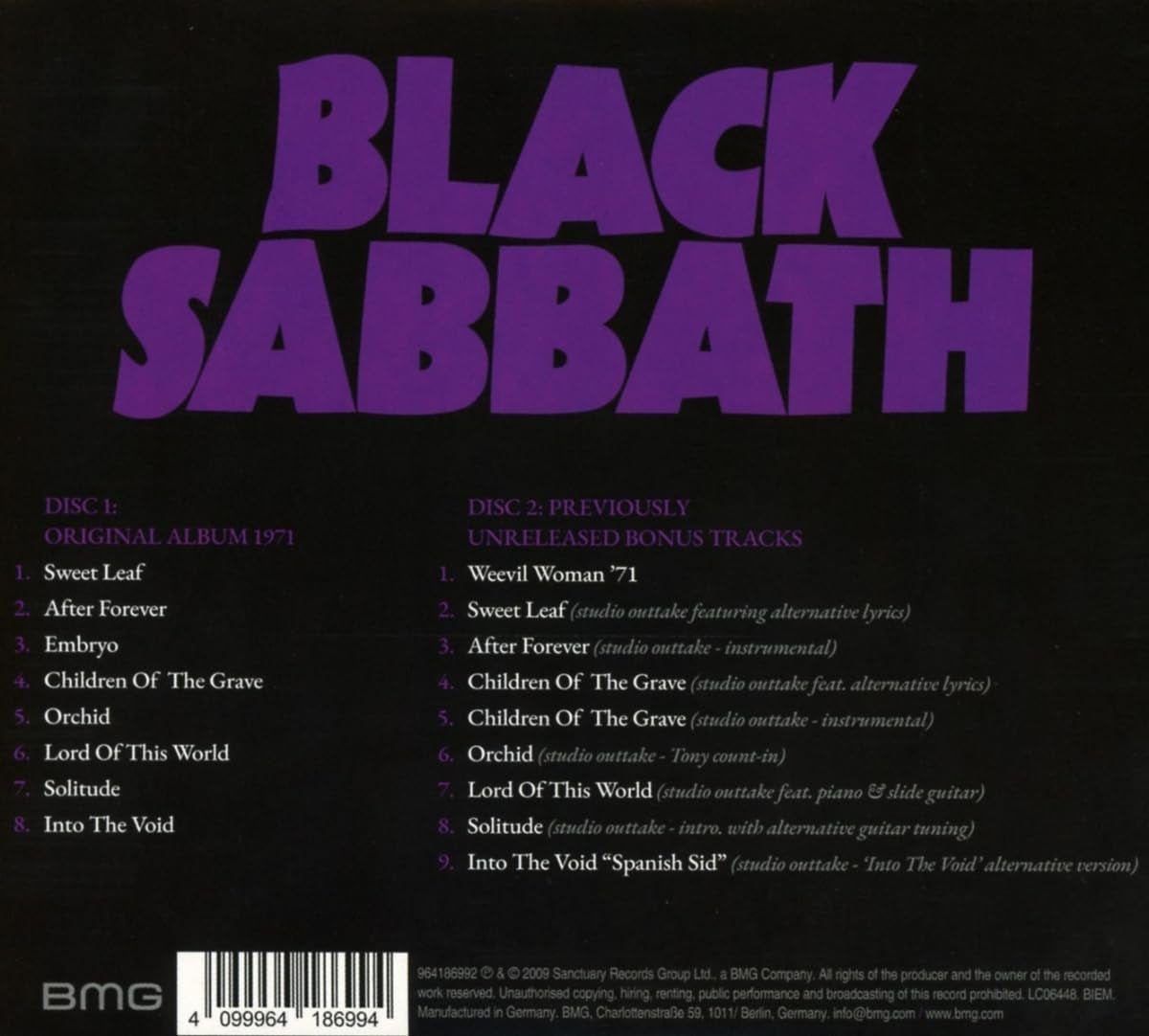 Master Of Reality: Deluxe Tracks