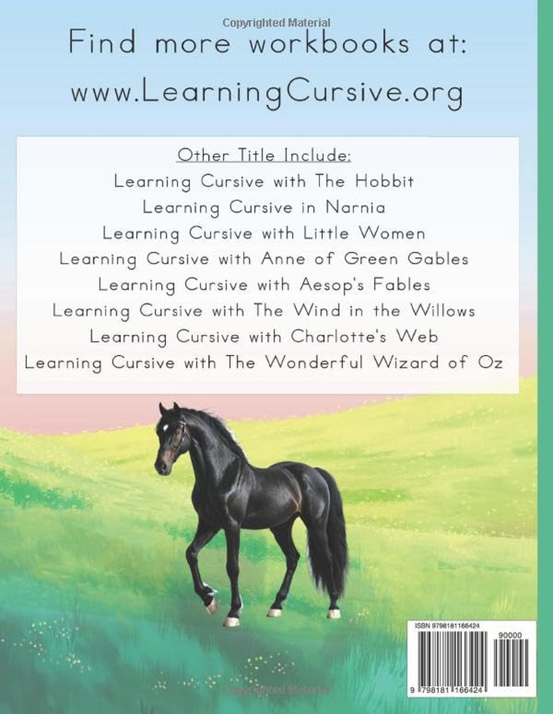 Learning Cursive with Black Beauty: Cursive Handwriting Practice (Learning with Literature)