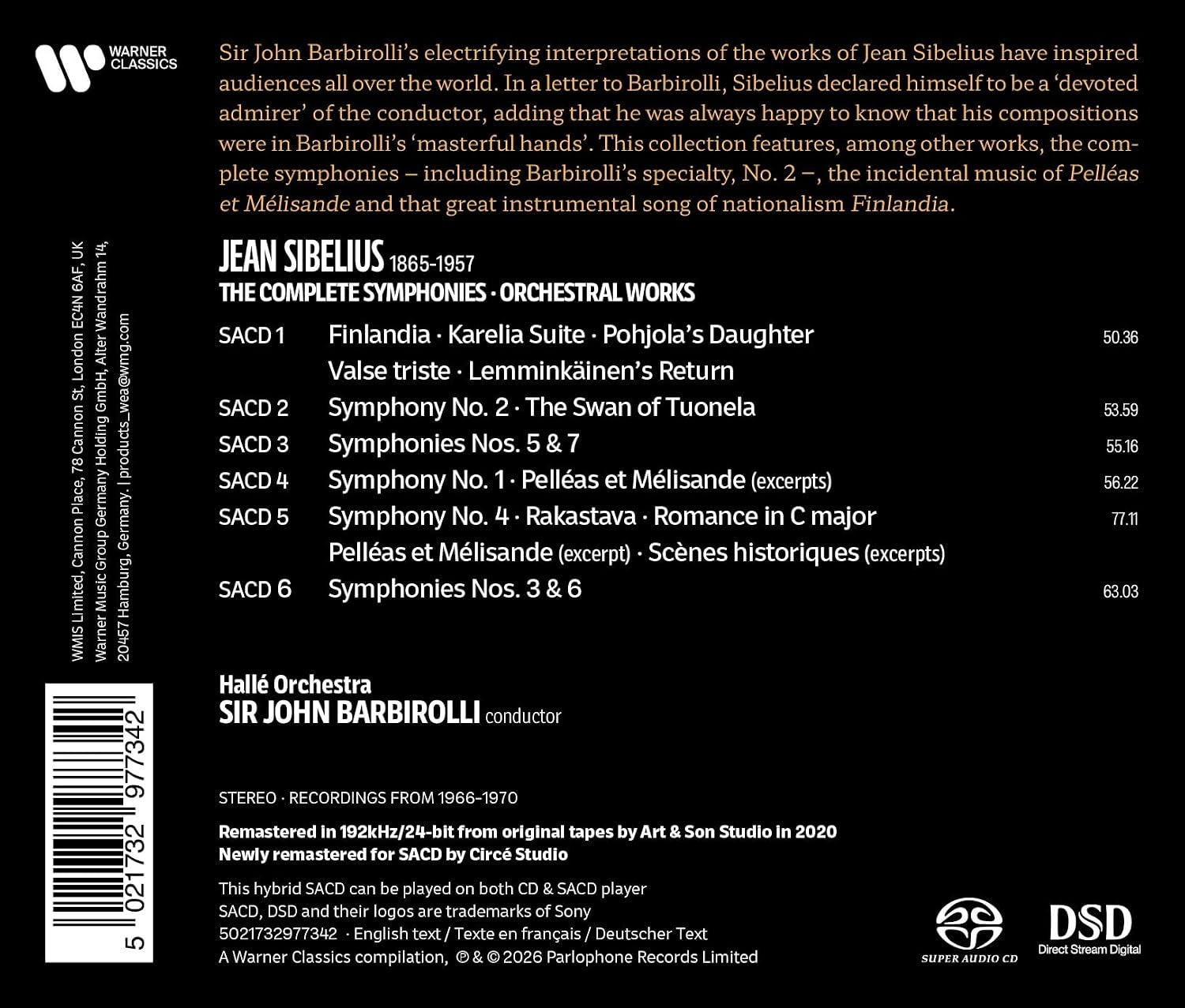 Sibelius: Complete Symphonies