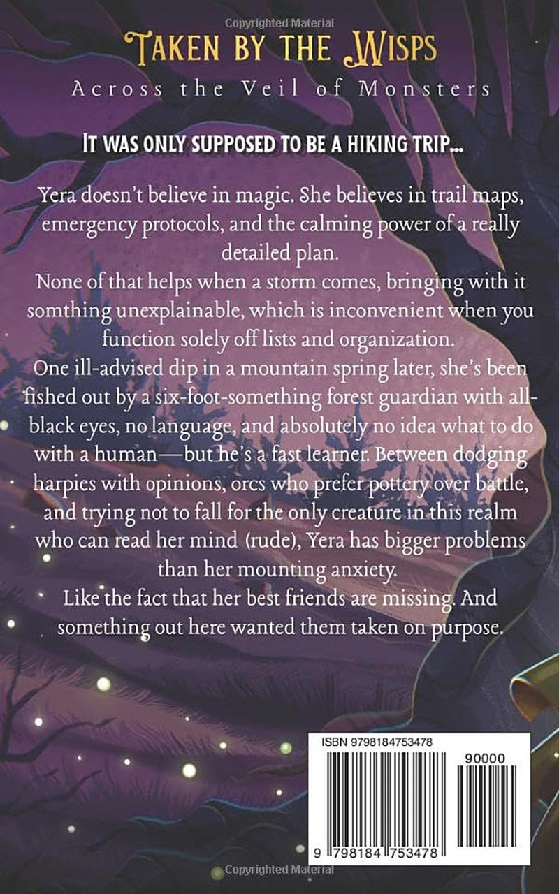 Taken by the Wisps: A Cozy Fantasy Monster Romance (Across the Veil of Monsters)
