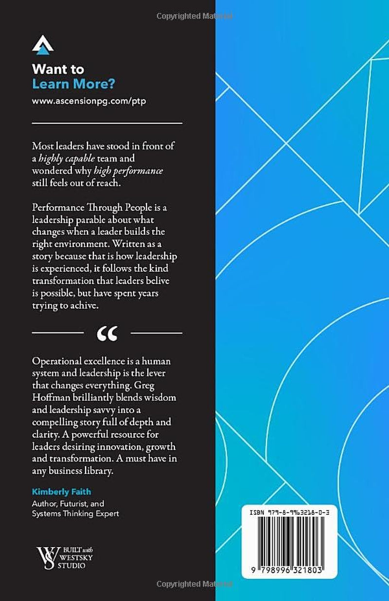 Performance Through People: A Leadership Parable for Building High-Trust Environments