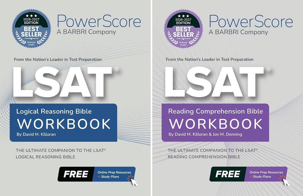 The PowerScore LSAT Workbook Pack 2026-2027: LSAT Prep Practice Companion to the LSAT Bibles. Includes Prep for Reading Comprehension and Logical Reasoning