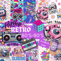 RETRO 80's-90's SCRAPBOOK PAPER: This is a double sided craft paper, used in DIY junk journals, EPHEMERA, ORIGAMI, DECOUPAGE, MIXED MEDIA ART, Collage