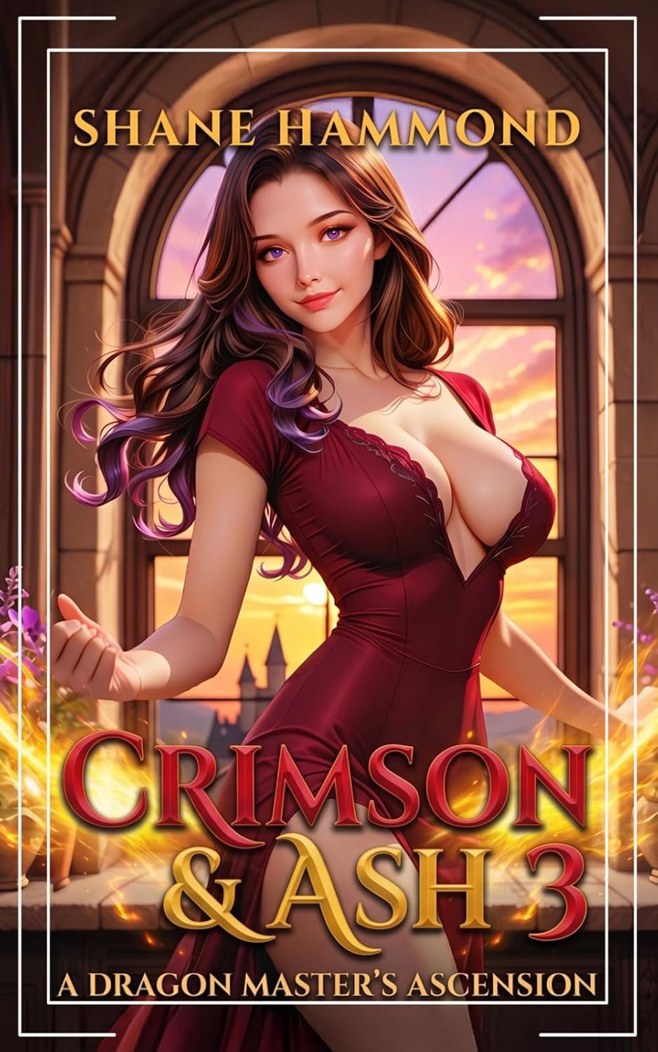 Crimson & Ash: A Dragon Master's Ascension 3: A Progression Fantasy Adventure (Royal Dragon Academy)