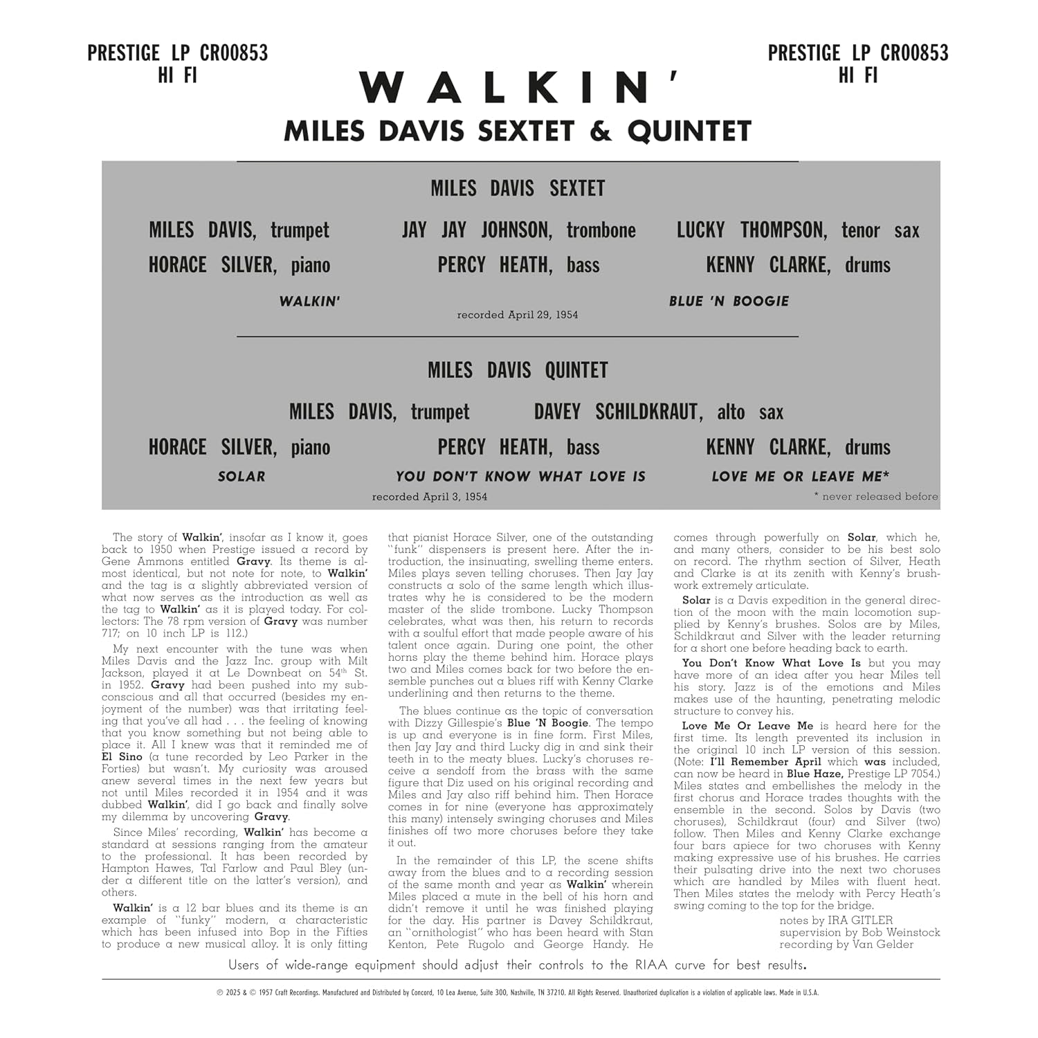 Walkin' Original Jazz Classics Series