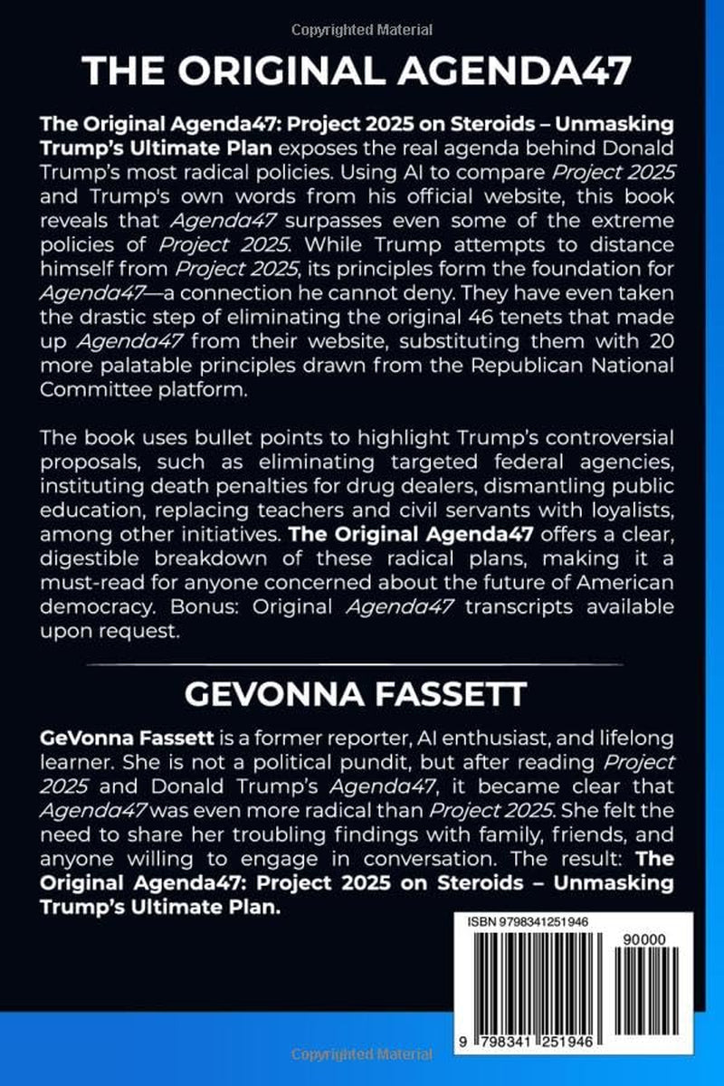 The Original Agenda47: Project 2025 on Steroids: Unmasking Trump's Ultimate Plan