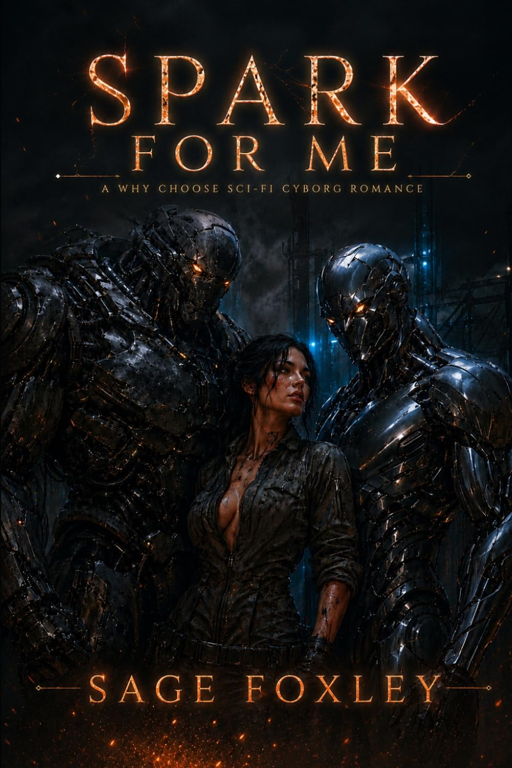 Spark For Me: A Why Choose Sci-Fi Cyborg Romance (Terminus Station Aliens)