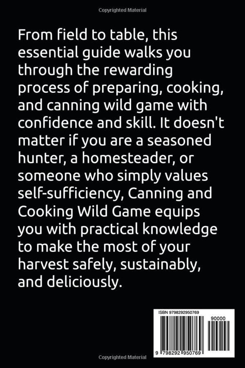 Canning and Cooking Wild Game