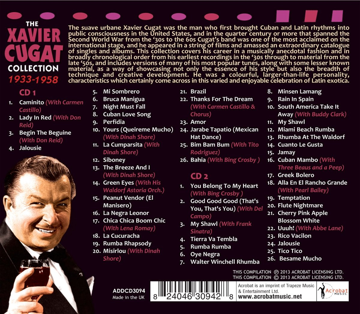 Xavier Cugat Collection 1933 - 1958