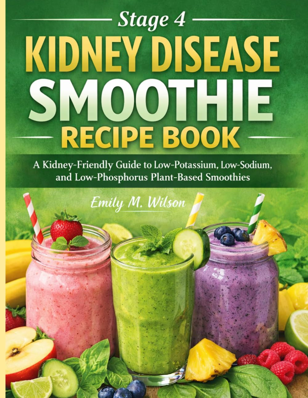 Stage 4 Kidney Disease Smoothie Recipe Book: A Kidney-Friendly Guide to Low-Potassium, Low-Sodium, and Low-Phosphorus Plant-Based Smoothies
