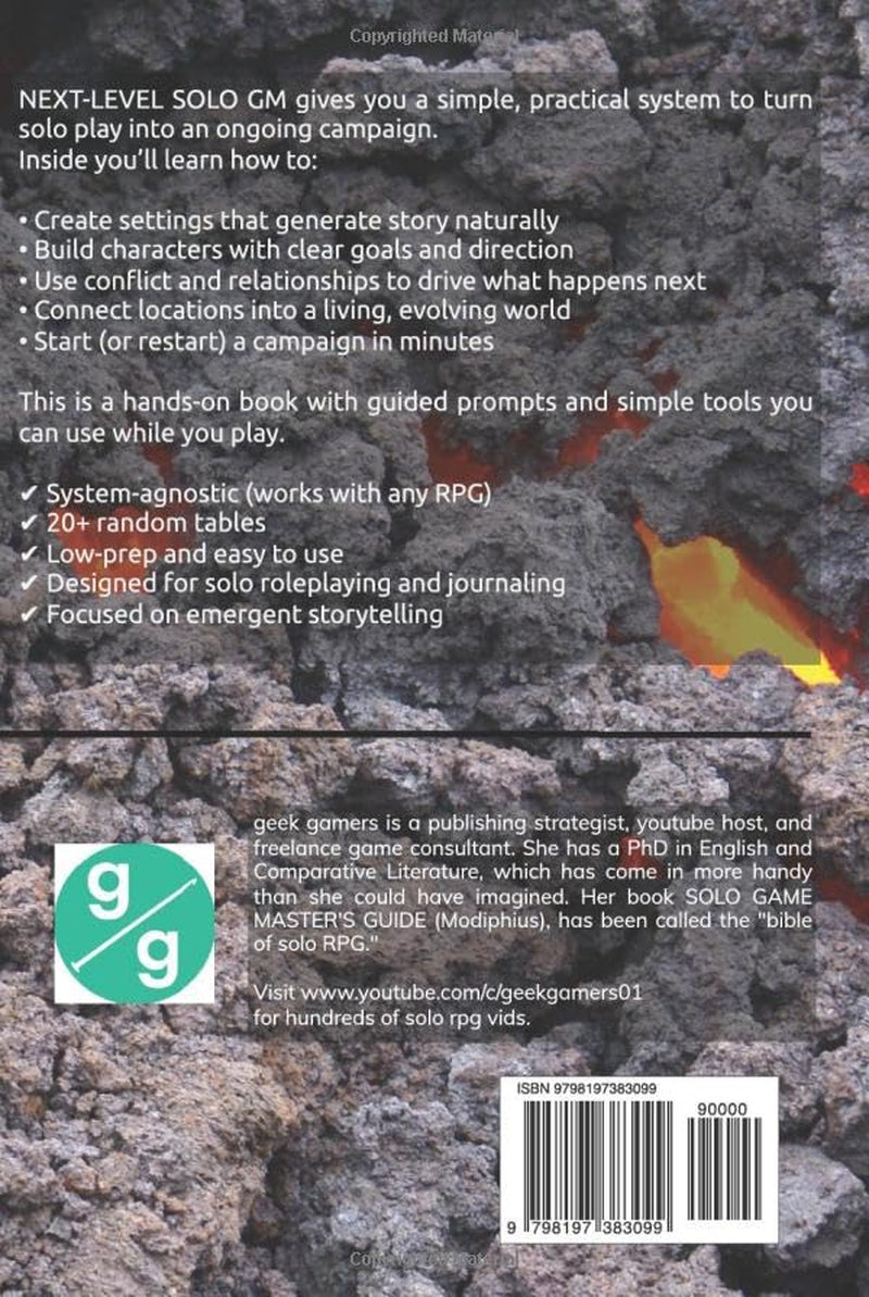 Next-level Solo GM: Advanced Solo RPG tricks made easy (Solo GM books)
