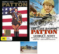 Patton & The Last Days Of Patton DVD 3-Disc Set George C Scott Includes Glossy Print D-Day Monument Art Card