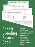 Rabbit Breeding Record Book Designed for Meat Producers & Small-Scale Breeders: Health & Breeding Log Book; Feed, Growth & Weight Tracking; Medical ... Beginner's Guide to Raising Livestock Series)