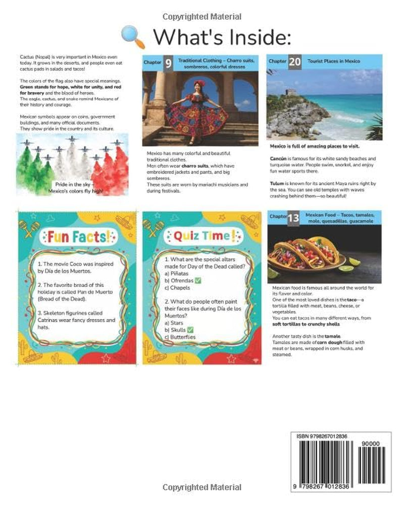 Everything About Mexico: A Fun and Colorful Guide to Mariachi Music, Tacos and Colorful Festivals (Ages 5+)