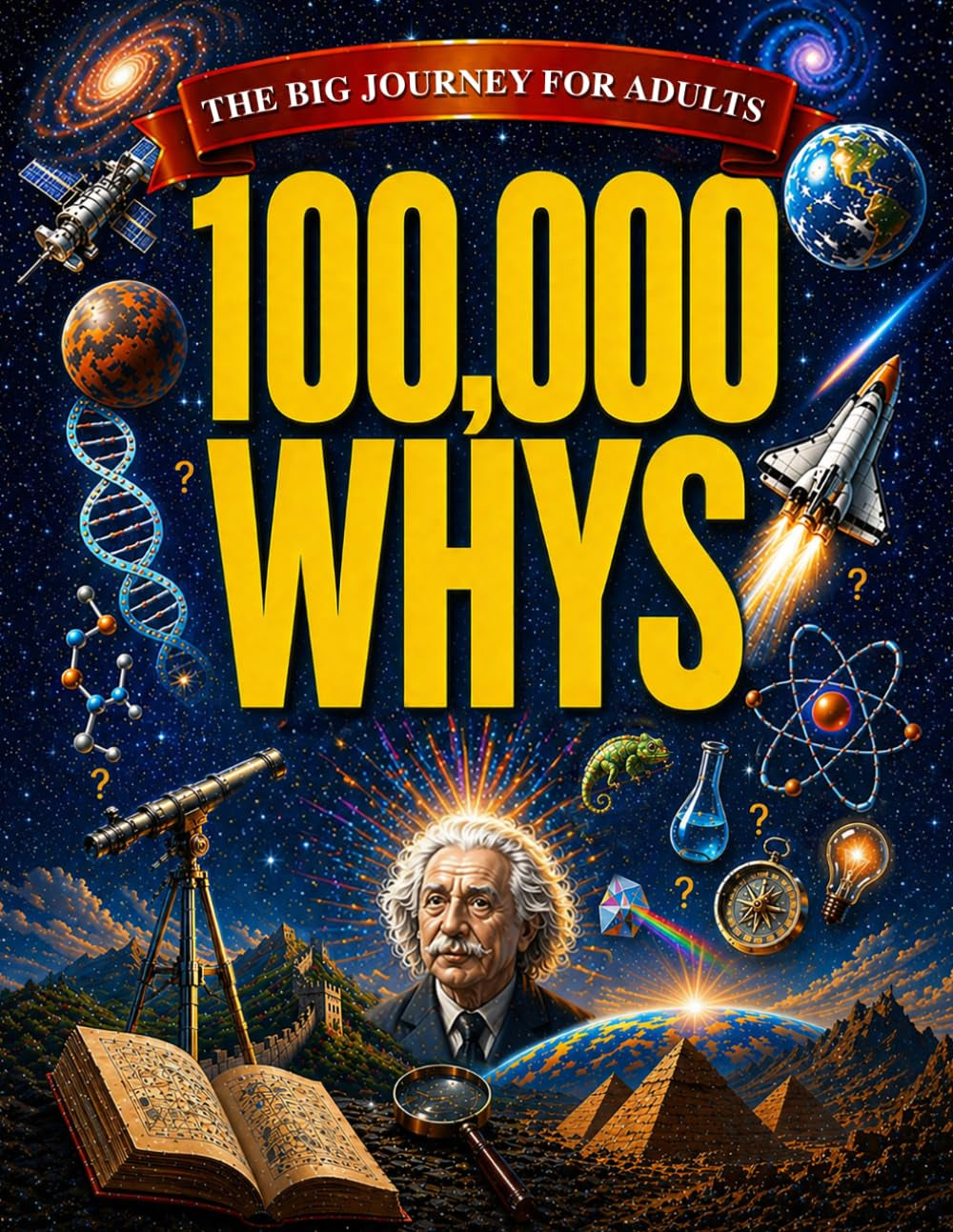 100,000 Whys - The Big Journey for Adults: An Amazing Encyclopedia of Everyday Questions About Science, History and Much More to Impress your Friends| Fascinating Answers & Mind-Blowing Fun Facts