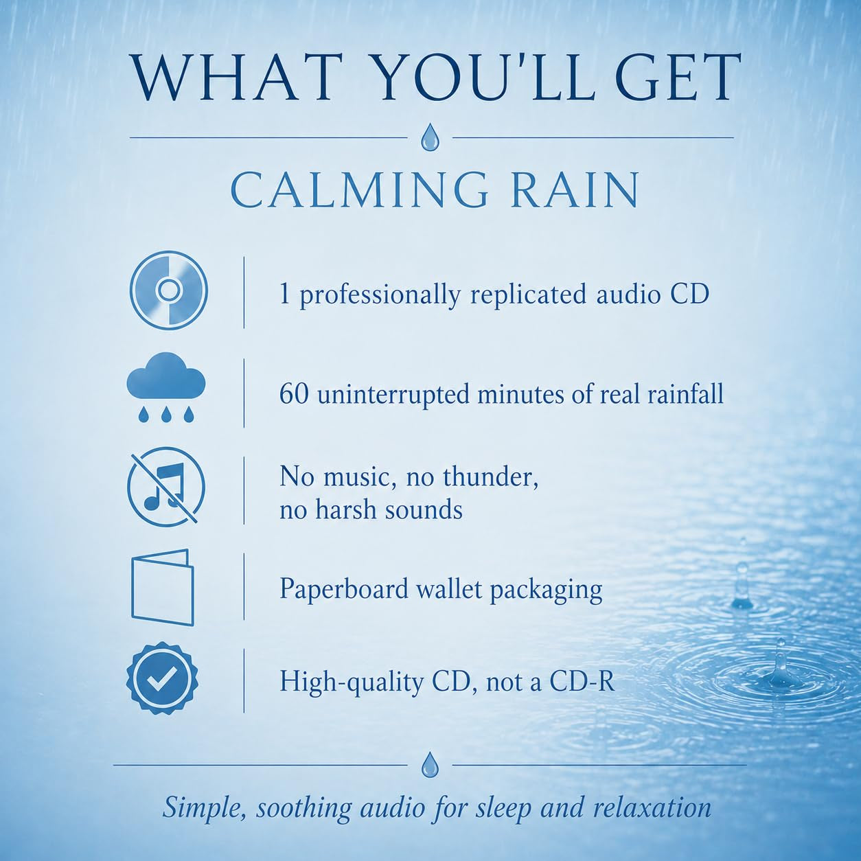 Calming Rain Nature Sounds - Brings You Relaxation and Sleep - Nature's Perfect White Noise