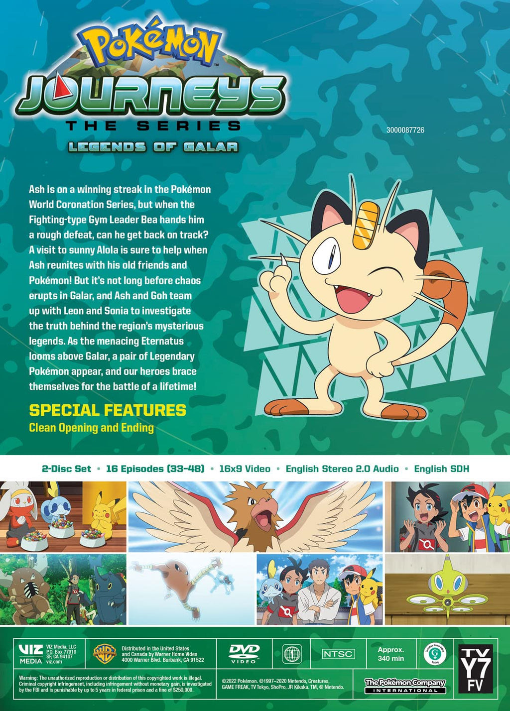 Pokémon Journeys: The Series Season 23 - Legends of Galar (DVD)