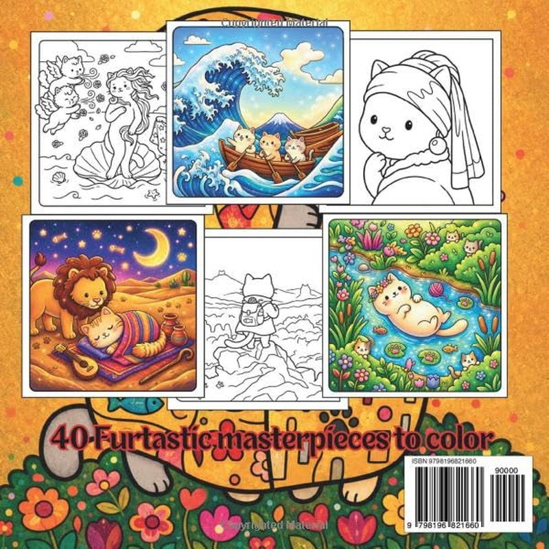 Furmous Paintings: A Whimsical Cat Coloring Book Inspired by the World’s Most Famous Paintings (Cat Art Coloring Books)