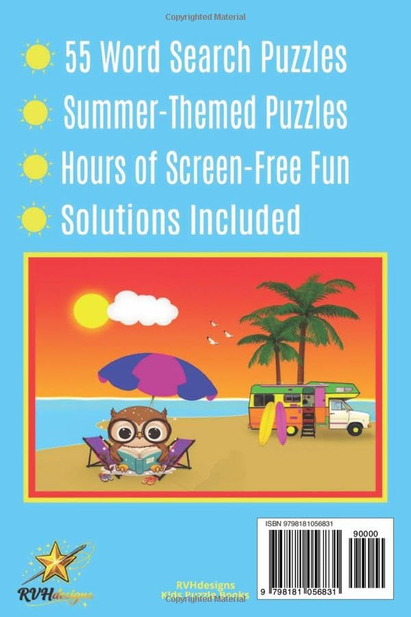 Kids Word Search: Summer Fun Edition: 55 Kids Summer-Themed Word Search Puzzles / Solutions Included / 6x9 inches, 110 pages