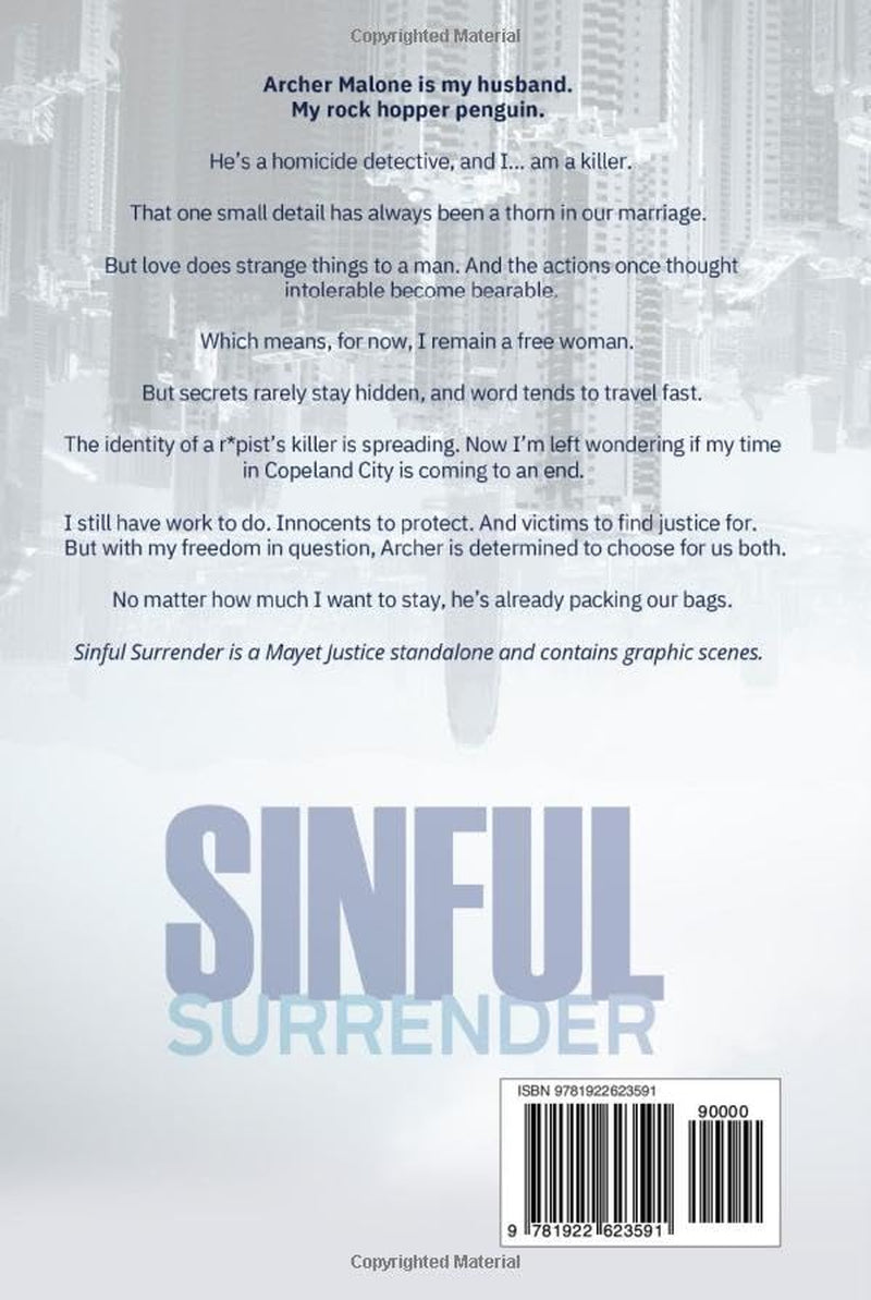 Sinful Surrender (A Mayet Justice Book)