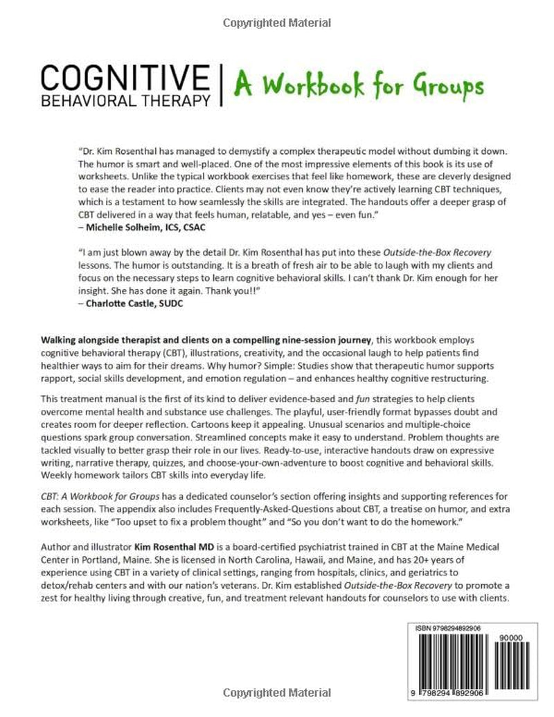 Cognitive Behavioral Therapy: A Workbook for Groups: (Fun, Evidence-Based Handouts for Counselors and Clients)